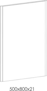 Зеркало 1MarKa Йота 50 белый глянец  У16495